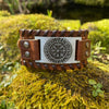 Vegvisir Armband aus Echtleder 27cm