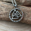 Valknut und Midgardschlange Anhänger Edelstahl