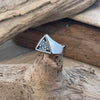 Dezenter Valknut Ring Edelstahl